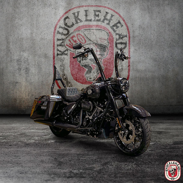 TEST - Signature 1 3/4" Knucklehead Miter Apes for 2017 and newer Road King Special (Gloss Black)